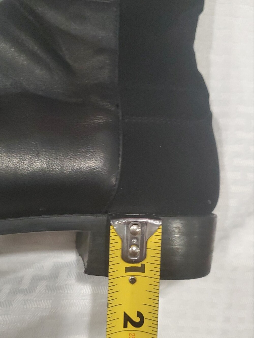 Stuart Weitzman Black Over-the-Knee Leather Stretch Riding Boots Size 10 - Picture 7 of 15